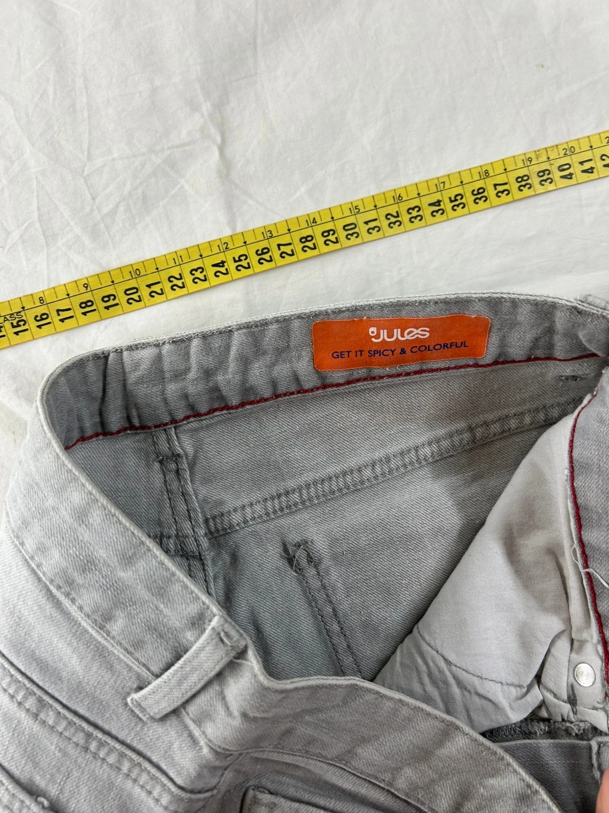Jean slim gris Jules taille W26 L34 – photo 9